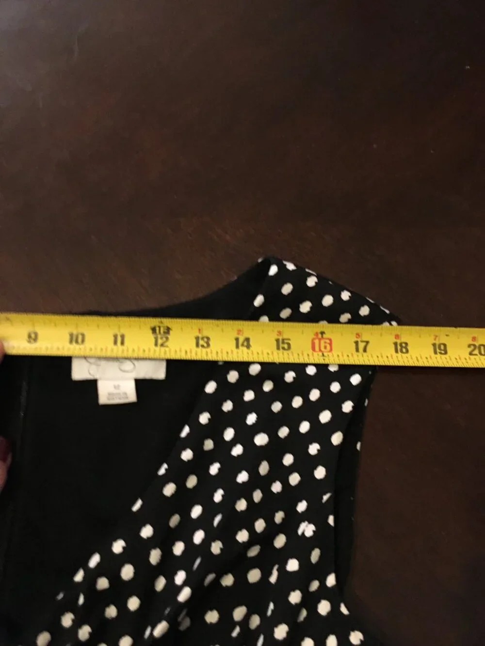 Jessica Simpson Retro B&W Polka Dot Sleeveless Fit & Flare Dress w/pockets Sz 12 - Picture 6 of 10